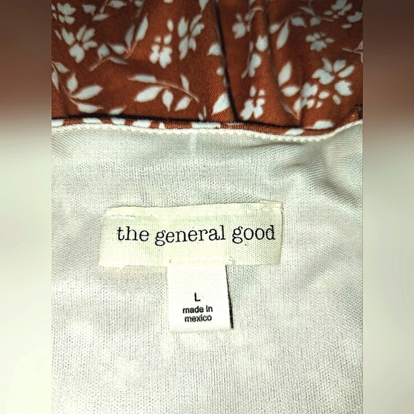 The General Good Floral Orange Dress Crisscross Strappy Size Large NWOT - Picture 9 of 16